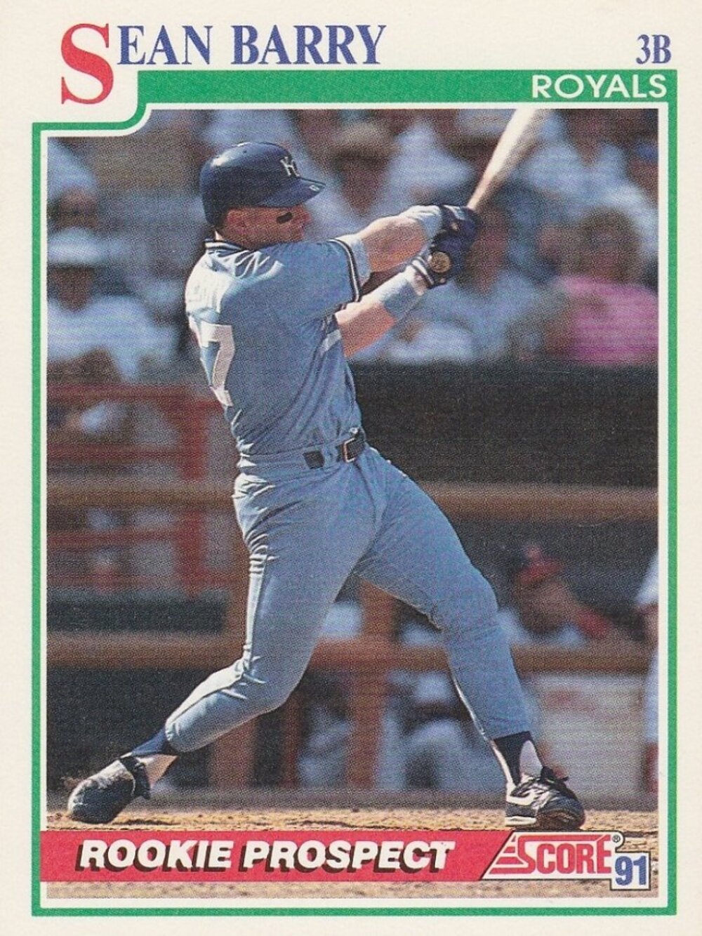 Sean Barry - Score 91 Rookie Prospect Baseball Card